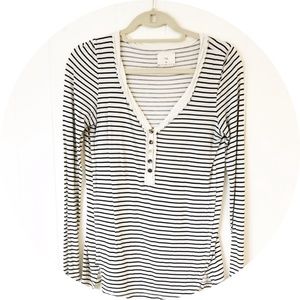 t. la Button Front Striped Anthropologie Shirt